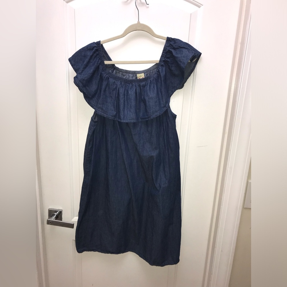 Denim Off Shoulder Dress